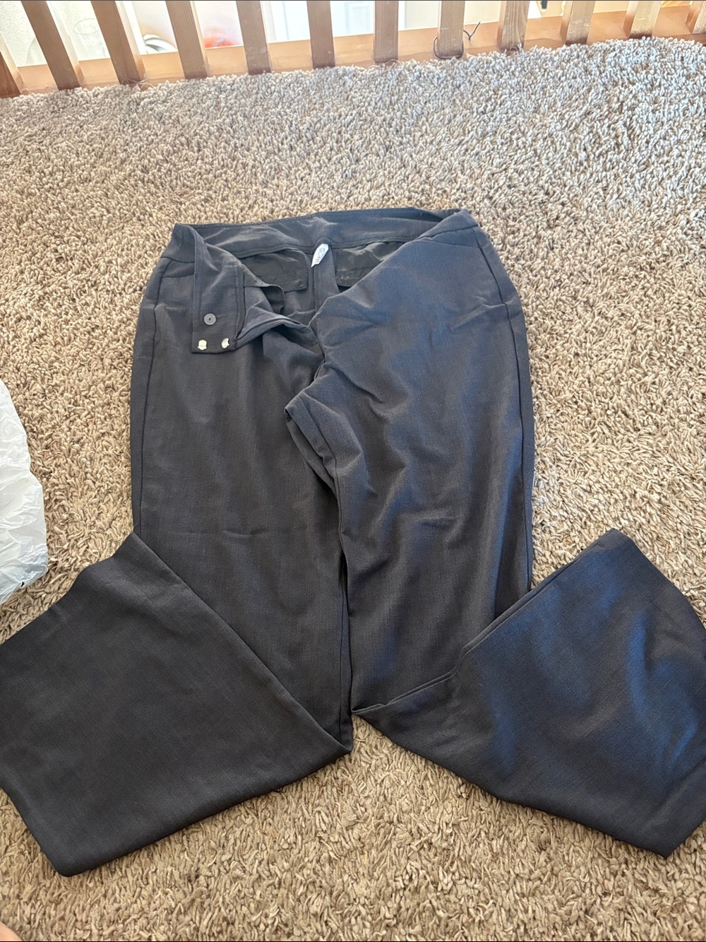 Time and Tru Black Women's Straight-Leg Trousers